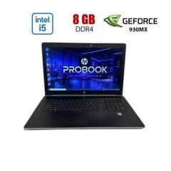 Ноутбук HP ProBook 470 G5 / 17.3" (1600x1900) TN / Intel Core i5-8250U (4 (8) ядер по 1.60 - 3.4 GHz) / 8 GB DDR4 / 256 GB SSD / nVidia GeForce 930MX, 2 GB DDR3, 64-bit / WebCam