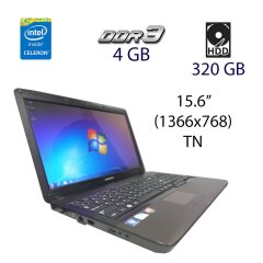 Ноутбук Samsung RV408/RV508 / 15.6" (1366x768) TN / Intel Celeron T3500 (2 ядра по 2.1 GHz) / 4 GB DDR3 / 320 GB HDD / WebCam / DVD-RW / Батарея держит заряд 0 минут
