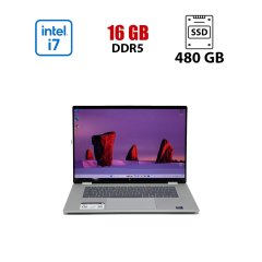 Ультрабук-трансформер Б-клас HP OmniBook 7 FlipNGAI 16-au0001nr / 16" (2880x1800) OLED Touch / Intel Core Ultra 7 256V (8 ядер по 2.2 - 4.8 GHz) / 16 GB DDR5 / 480 GB SSD / Intel Arc 140V GPU / WebCam