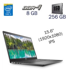 Ультрабук Dell Latitude 3510 / 15.6" (1920x1080) IPS / Intel Core i5-10210U (4 (8) ядра по 1.6 - 4.2 GHz) / 8 GB DDR4 / 256 GB SSD / UHD-Graphics Intel Core 10 Generations / WebCam / Windows 10 PRO Lic