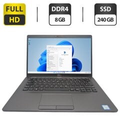 Ультрабук Dell Latitude 5400 / 14" (1920x1080) IPS / Intel Core i5-8365U (4 (8) ядра по 1.6 - 4.1 GHz) / 8 GB DDR4 / 240 GB SSD / Intel UHD Graphics / WebCam