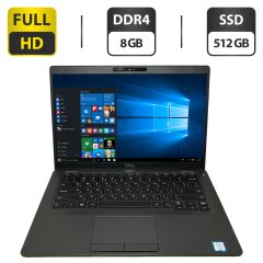 Ультрабук Dell Latitude 5400 / 14" (1920x1080) TN / Intel Core i5-8265U (4 (8) ядра по 1.6 - 3.9 GHz) / 8 GB DDR4 / 512 GB SSD / Intel UHD Graphics 620 / WebCam / HDMI