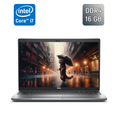 Ультрабук Dell Latitude 5530 / 15.6" (1920x1080) IPS / Intel Core i7-1265U (10 (12) ядер по 3.6 - 4.8 GHz) / 16 GB DDR4 / 512 GB SSD / Intel Iris Xe Graphics eligible / HDMI / WebCam / Windows 11