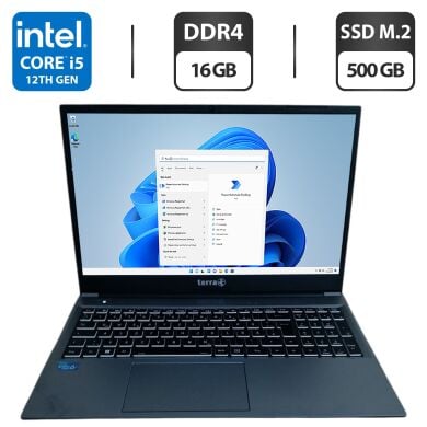 Ультрабук Terra Mobile 1517 / 15.6" (1920x1080) IPS / Intel Core i5-1235U (10 (12) ядер по 3.3 - 4.0 GHz) / 16 GB DDR4 / 500 GB SSD M.2 / Intel Iris Xe Graphics / WebCam / Windows 11