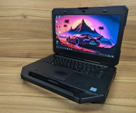 Захищений ноутбук Dell Latitude 14 Rugged 5414 / 14" (1920x1080) IPS Touch / Intel Core i5-6300U (2 (4) ядра по 2.4 - 3.0 GHz) / 8 GB DDR4 / 256 GB SSD / Intel HD Graphics 520 / WebCam / HDMI / Windows 10