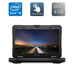 Захищений ноутбук Dell Latitude 14 Rugged 5414 / 14" (1920x1080) IPS Touch / Intel Core i5-6300U (2 (4) ядра по 2.4 - 3.0 GHz) / 8 GB DDR4 / 256 GB SSD / Intel HD Graphics 520 / WebCam / HDMI / Windows 10