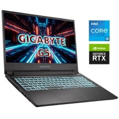 Ігровий ноутбук Б-клас Gigabyte G5 KD / 15.6" (1920x1080) IPS / Intel Core i5-11400H (6 (12) ядер по 2.7 - 4.5 GHz) / 16 GB DDR4 / 512 GB SSD NVMe / nVidia GeForce RTX 3060, 6 GB GDDR6, 128-bit / WebCam