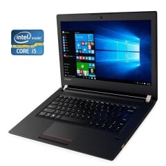 Ноутбук Б-класс Lenovo V510-14IKB / 14" (1920x1080) TN / Intel Core i5-7200U (2 (4) ядра по 2.5 - 3.1 GHz) / 8 GB DDR4 / 256 GB SSD / Intel HD Graphics 620 / WebCam / DVD-ROM / Win 10 Pro