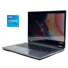 Ультрабук Б-клас Acer Travelmate P414-51 / 14" (1920x1080) IPS Touch / Intel Core i5-1135G7 (4 (8) ядра по 1.5 - 4.2 GHz) / 8 GB DDR4 / 256 GB SSD / Intel Iris Xe Graphics / WebCam / Win 11