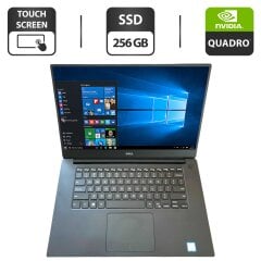 Мобільна робоча станція Dell Precision 5520 / 15.6" (3840x2160) IPS Touch / Intel Core i7-7820HQ (4 (8) ядра по 2.9 - 3.9 GHz) / 16 GB DDR4 / 256 GB SSD / nVidia Quadro M1200, 4 GB GDDR5, 128-bit / WebCam