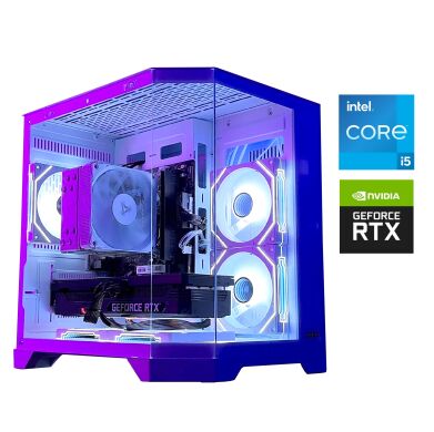 Ігровий ПК GAMING PC Tower / Intel Core i5-11400F (6 (12) ядер по 2.6 - 4.4 GHz) / 16 GB DDR4 / 500 GB SSD / nVidia GeForce RTX 5060, 8 GB GDDR7, 128-bit