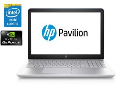 Игровой ноутбук HP Pavilion 15-cc159nr / 15.6" (1920x1080) IPS / Intel Core i7-8550U (4 (8) ядра по 1.8 - 4.0 GHz) / 16 GB DDR4 / 512 GB SSD / nVidia GeForce 940MX, 4 GB DDR3, 64-bit / WebCam / DVD-ROM / Win 10 Home