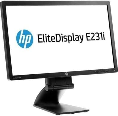 Монитор HP EliteDisplay E231i / 23" (1920x1080) IPS / 1x DP, 1x DVI, 1x VGA, 2x USB 2.0, 1x USB Type-B / VESA 100x100 / Pivot