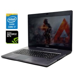 Ігровий ноутбук Б-клас MSI GS70 Stealth / 17.3" (1920x1080) IPS / Intel Core i7-4710HQ (4 (8) ядра по 2.5 - 3.5 GHz) / 16 GB DDR3 / 480 GB SSD / nVidia GeForce GTX 860M, 2 GB GDDR5, 128-bit / WebCam / Win 10 Home