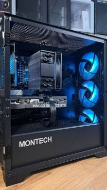 Сборка под заказ: новый игровой ПК Montech Air 1000 Premium Black Tower / AMD Ryzen 5 7500F (6 (12) ядер по 3.7 - 5.0 GHz) / 32 GB DDR5 / 1000 GB SSD M.2 / nVidia GeForce RTX 4060, 8 GB GDDR6, 128-bit / 650W