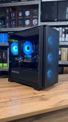 Сборка под заказ: новый игровой ПК Montech Air 1000 Premium Black Tower / AMD Ryzen 5 7500F (6 (12) ядер по 3.7 - 5.0 GHz) / 32 GB DDR5 / 1000 GB SSD M.2 / nVidia GeForce RTX 4060, 8 GB GDDR6, 128-bit / 650W
