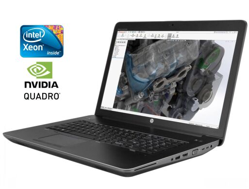 Мобильная рабочая станция Б-класс HP Zbook 17 G4 / 17.3" (1920x1080) IPS / Intel Xeon E3-1535M v6 (4 (8) ядра по 3.1 - 4.2 GHz) / 32 GB DDR4 / 512 GB SSD NVMe / nVidia Quadro P3000, 6 GB GDDR5, 192-bit / WebCam / Win 10 Pro