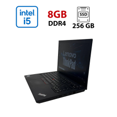 Ультрабук Lenovo ThinkPad T480 / 14" (1920x1080) IPS Touch / Intel Core i5-8250U (4 (8) ядра по 1.6 - 3.4 GHz) / 8 GB DDR4 / 256 GB SSD / Intel UHD Graphics 620 / WebCam