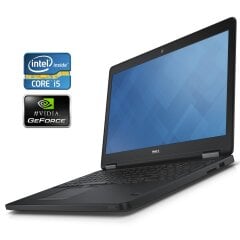 Ноутбук Б-класс Dell Latitude E5550 / 15.6" (1920x1080) TN / Intel Core i5-5300U (2 (4) ядра по 2.3 - 2.9 GHz) / 8 GB DDR3 / 128 GB SSD / nVidia GeForce 830M, 2 GB DDR3, 64-bit / WebCam / Win 10