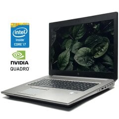 Мобільна робоча станція HP ZBook 17 G6 / 17.3" (1920x1080) IPS / Intel Core i7-9850H (6 (12) ядер по 2.6 - 4.6 GHz) / 16 GB DDR4 / 512 GB SSD / nVidia Quadro RTX 3000, 6 GB GDDR6, 192-bit / WebCam / Win 11