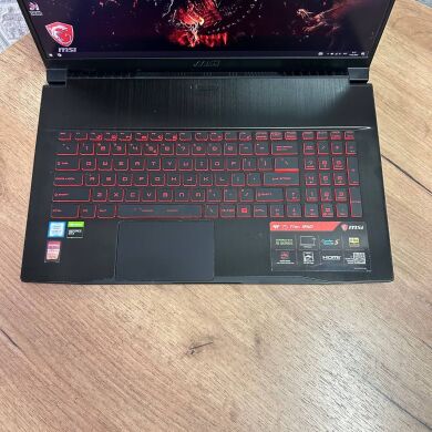 Ігровий ноутбук Б-клас MSI GF75 Thin 9SD / 17.3" (1920x1080) IPS / Intel Core i7-9750H (6 (12) ядер по 2.6 - 4.5 GHz) / 16 GB DDR4 / 480 GB SSD / nVidia GeForce GTX 1660 Ti, 6 GB GDDR6, 192-bit / WebCam Ігровий ноутбук Б-клас MSI GF75 Thin 9SD / 17.3" (1920x1080) IPS / Intel Core i7-9750H (6 (12) ядер по 2.6 - 4.5 GHz) / 16 GB DDR4 / 480 GB SSD / nVidia GeForce GTX 1660 Ti, 6 GB GDDR6, 192-bit / WebCam
