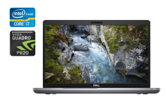 Мобильная рабочая станция Dell Precision 3551 / 15.6" (1920x1080) IPS / Intel Core i7-10850H (6 (12) ядер по 2.7 - 5.1 GHz) / 16 GB DDR4 / 512 GB SSD / nVidia Quadro P620, 4 GB GDDR5, 128-bit / WebCam / SIM