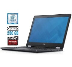 Игровой ноутбук Dell Latitude E5570 / 15.6" (1920x1080) IPS Touch / Intel Core i7-6600U (2 (4) ядра по 2.6 - 3.4 GHz) / 16 GB DDR4 / 256 GB SSD M.2 / AMD Radeon R7 M360, 2 GB DDR3, 64-bit / WebCam / HDMI