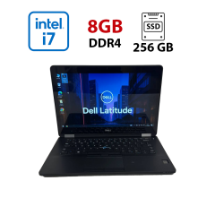 Ультрабук Dell Latitude 7470 / 14" (1920x1080) IPS Touch / Intel Core i7-6650U (2 (4) ядра по 2.2 - 3.4 GHz) / 8 GB DDR4 / 256 GB SSD / Intel HD Graphics 520 / WebCam