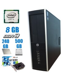 HP Compaq 6300 Pro SFF / Intel Core i5-3470 (4 ядра по 3.2-3.6GHz) / 8 GB DDR3 / 240 GB SSD+500 GB HDD / nVidia GeForce GT 630 2GB 