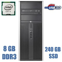 HP Compaq 8300 Elite Tower / Intel Core i5-3470 (4 ядра по 3.20 - 3.60 GHz) / 8GB DDR3 / new! 240GB SSD + 500GB HDD