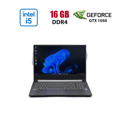 Ігровий ноутбук Б-клас Clevo Sager NH58RH / 15.6" (1920x1080) IPS / Intel Core i5-9300H (4 (8) ядра по 2.4 - 4.1 GHz) / 16 GB DDR4 / 480 GB SSD / nVidia GeForce GTX 1050, 3 GB GDDR5, 96-bit / WebCam