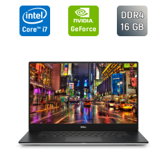 Игровой ноутбук Б-класс Dell XPS 15 9570 / 15.6" (1920x1080) IPS / Intel Core i7-8750H (6 (12) ядра по 2.2 - 4.1 GHz) / 16 GB DDR4 / 512 GB SSD / nVidia GeForce GTX 1050 Ti Max-Q, 4 GB GDDR5, 128-bit / USB Type-C / HDMI