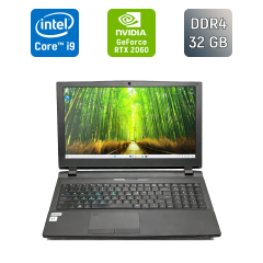 Игровой ноутбук Б-класс Sager Clevo P750TM1 / 15.6" (1920x1080) IPS / Intel Core i9-9900K (8 (16) ядер по 3.6 - 5.0 GHz) / 32 GB DDR4 / 1000 GB SSD / nVidia GeForce RTX 2060, 6 GB GDDR6, 192-bit / HDMI / Windows 11