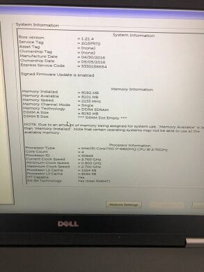 Ігровий ноутбук Dell Latitude E5570 / 15.6" (1920x1080) IPS / Intel Core i7-6820HQ (4 (8) ядра по 2.7 - 3.6 GHz) / 8 GB DDR4 / 256 GB SSD / AMD Radeon R7 M370, 2 GB GDDR5, 128-bit / WebCam / HDMI Ігровий ноутбук Dell Latitude E5570 / 15.6" (1920x1080) IPS / Intel Core i7-6820HQ (4 (8) ядра по 2.7 - 3.6 GHz) / 8 GB DDR4 / 256 GB SSD / AMD Radeon R7 M370, 2 GB GDDR5, 128-bit / WebCam / HDMI