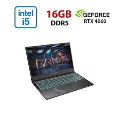 Ігровий ноутбук Gigabyte G5 KF5 RC555 / 15.6" (1920x1080) IPS / Intel Core i5-13500H (12 (16) ядер по 3.5 - 4.7 GHz) / 16 GB DDR5 / 960 GB SSD / nVidia GeForce RTX 4060, 8 GB GDDR6, 128-bit / WebCam