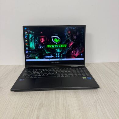 Игровой ноутбук Monster Abra A5 V18.2 / 15.6" (1920x1080) IPS / Intel Core i7-11800H (8 (16) ядер по 2.3 - 4.6 GHz) / 16 GB DDR4 / 512 GB SSD / nVidia GeForce RTX 3050 Ti, 4 GB GDDR6, 128-bit / WebCam