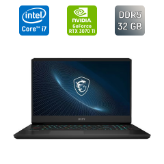 Ігровий ноутбук MSI Vector GP76 / 17.3" (1920x1080) IPS / Intel Core i7-12700H (14 (20) ядер по 3.5 - 4.7 GHz) / 32 GB DDR5 / 512 GB SSD / nVidia GeForce RTX 3070 Ti, 8 GB GDDR6X, 256-bit / WebCam / Windows 11