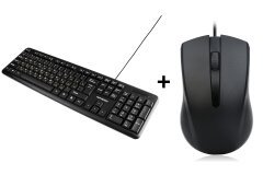 Клавіатура + комп'ютерна миша / USB / провідні