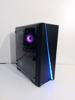 Комплект: AeroCool Cylon BG Tempered Tower / Intel Core i7-4790 (4 (8) ядра по 3.6 - 4.0 GHz) / 20 GB DDR3 / 500 GB SSD + 500 GB HDD / AMD Radeon RX 470, 8 GB GDDR5, 256-bit / 350W + Монітор LG 24MB37PM-B / 24" (1920x1080) IPS + Клавіатура, мишка, кабелі