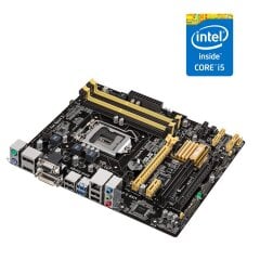 Комплект: Материнська плата AAsus B85M-E / LGA1150 / Intel Core i5-4460 (4 ядра по 3.2 - 3.4 GHz) / 16 GB DDR3 / Intel HD Graphics 4600 + Кулер