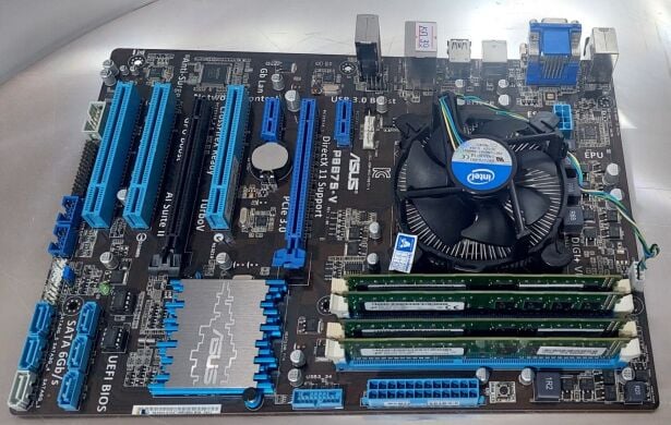 Комплект: Материнская плата Asus P8B75-V / Intel Core i5-3470 (4 ядра по 3.2 - 3.6 GHz) / 16 GB DDR3 / Intel HD Graphics 2500 / Socket LGA1155 / Кулер