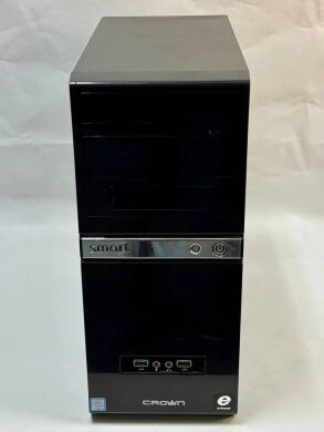 Комп'ютер Crown SM601 Black Tower / Intel Core i7-4790S (4 (8) ядра по 3.2 - 4.0 GHz) / 16 GB DDR3 / 480 GB SSD + 500 GB HDD / nVidia GeForce GTX 1060, 6 GB GDDR5, 192-bit / 400W