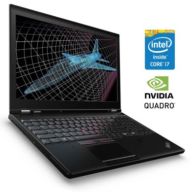 Мобильная рабочая станция Б-класс Lenovo ThinkPad P51 / 15.6" (1920x1080) IPS / Intel Core i7-7820HQ (4 (8) ядра по 2.9 - 3.9 GHz) / 16 GB DDR4 / 256 GB SSD / nVidia Quadro M2200, 4 GB GDDR5, 128-bit / WebCam / Win 10 Pro