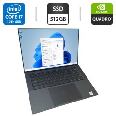 Мобильная рабочая станция Dell Precision 5550 / 15.6" (1920x1200) IPS / Intel Core i7-10750H (6 (12) ядра по 2.6 - 5.0 GHz) / 16 GB DDR4 / 512 GB SSD / nVidia Quadro T2000, 4 GB GDDR5, 128-bit / WebCam