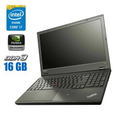 Мобільна робоча станція Lenovo ThinkPad W540 / 15.6" (1920x1080) TN / Intel Core i7-4800MQ (4 (8) ядра по 2.7 - 3.7 GHz) / 16 GB DDR3 / 512 GB SSD / nVidia Quadro K1100M, 2 GB GDDR5, 128-bit / WebCam