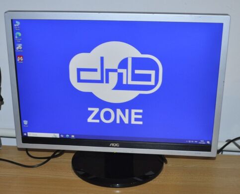 Монітор Б-клас AOC 2219P2 / 22" (1680x1050) TN / VGA, DVI / Вбудовані колонки 2x 1W / VESA 100x100 + Кабелі (VGA або DVI на вибір) та живлення