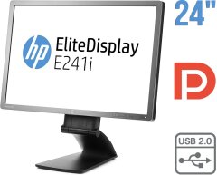 Монитор Б-класс HP EliteDisplay E241i / 24" (1920x1200) IPS / DisplayPort, DVI, VGA, USB / VESA 100x100