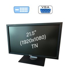Монитор Dell E2210H / 21.5" (1920x1080) TN / 1x DVI, 1x VGA