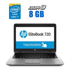 Нетбук HP EliteBook 720 G2 / 12.5" (1920x1080) IPS Touch / Intel Core i5-5200U (2 (4) ядра по 2.2 - 2.7 GHz) / 8 GB DDR3 / 120 GB SSD / Intel HD Graphics 5500 / WebCam 