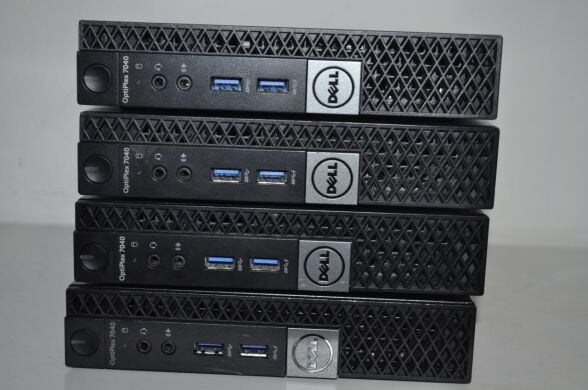 Неттоп Dell OptiPlex 7040 USFF / Intel Core i5-6500T (4 ядра по 2.5 - 3.1 GHz) / 8 GB DDR4 / 500 GB SSD / Intel HD Graphics 530 / Windows 11 Pro / Блок живлення